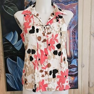 Floral Sleeveless Women's Top